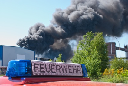 Feuerwehr im Einsatz bei Großbrand